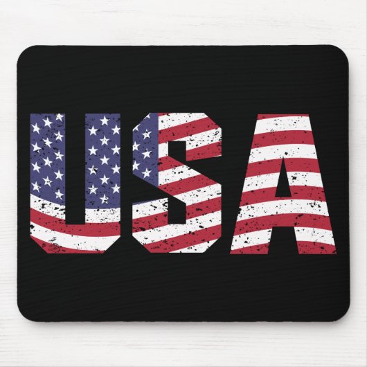"All American" Patriotic USA Logo Muismat (Voorkant)