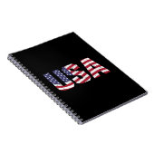 "All American" Patriotic USA Logo Notitieboek (Rechterzijde)