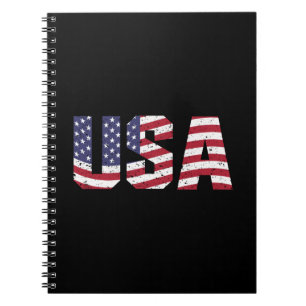 "All American" Patriotic USA Logo Notitieboek