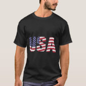 "All American" Patriotic USA Logo T-shirt (Voorkant)