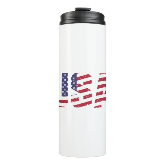 "All American" Patriotic USA Logo Thermosbeker (Voorkant)