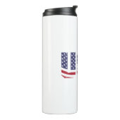 "All American" Patriotic USA Logo Thermosbeker (Gedraaid links)