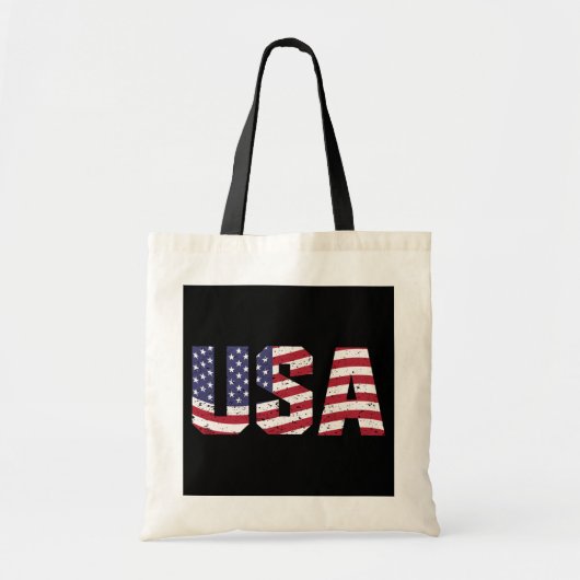 "All American" Patriotic USA Logo Tote Bag (Voorkant)