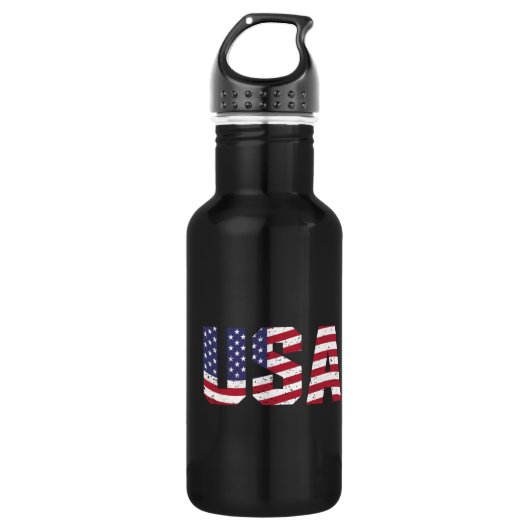 "All American" Patriotic USA Logo Waterfles (Voorkant)