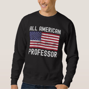 All American Professor Amerikaanse Vlag 4 juli Trui