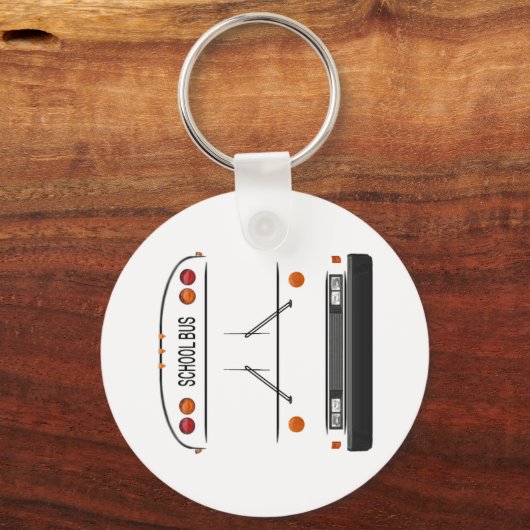 "All American RE" School Bus Sleutelhanger (Voorkant)