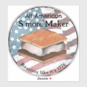 All American S’more Maker Sticker (Vel)