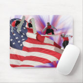 All American Snowboard Mousepad Muismat (Met muis)
