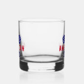 All American Stud Patriottische Zonnebril Viering Whisky Glas (Links)