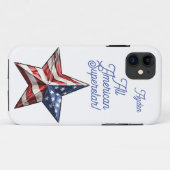All American Superstar Aanpasbaar Case-Mate iPhone Case (Achterkant (horizontaal))