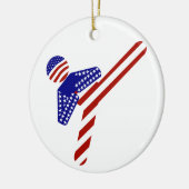 All-American TaeKwondo Kick Keramisch Ornament (Links)
