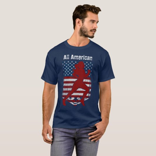 All-American Track & Field  noodlijdend T-shirt (Voorkant volledig)