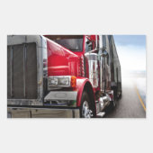 All American Trucker Rechthoekige Sticker (Voorkant)