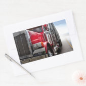 All American Trucker Rechthoekige Sticker (Envelop)