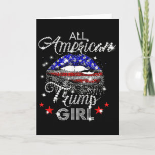 All American Trump Meisje Mond Diamant Kaart