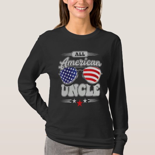 All American Uncle 4th Of July Family Matching T-shirt (Voorkant)