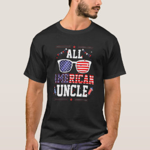 All American Uncle 4th van juli Amerikaanse vlag Z T-shirt