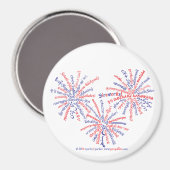 All-American Vuurwerk Magneet (Voorkant / Achterkant)