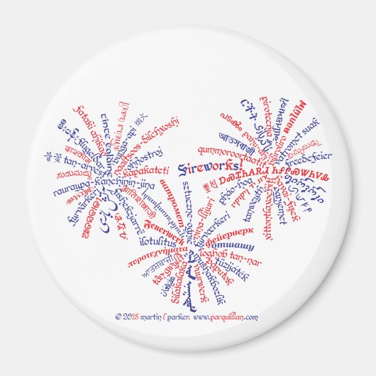 All-American Vuurwerk Magneet (Voorkant)