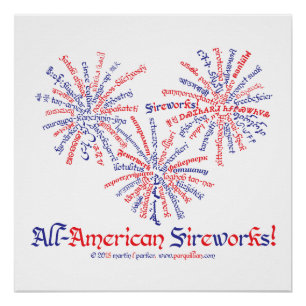 All-American Vuurwerk Poster