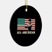 All-American Welder Keramisch Ornament (Rechts)