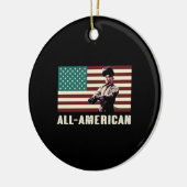 All-American Welder Keramisch Ornament (Links)