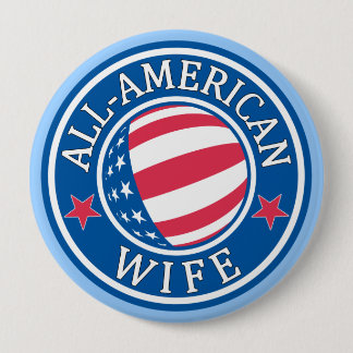 All-American Wife Ronde Button 4,0 Cm