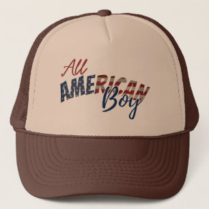 ALL AMERIKAANSE JONGEN TRUCKER HOED PET