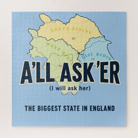 A'll Asker – Yorkshire's Grootste Staat Legpuzzel (Verticaal)