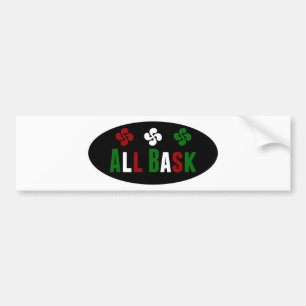 All Bask met keuze Bumpersticker