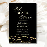 All Black Affair Agaat Verjaardagsfeestje Elegant Kaart<br><div class="desc">Vier in stijl met deze All Black Affair Birthday Party Modern Elegant Invitation, de perfecte manier om een onvergetelijke avond aan te kondigen. Dit slanke en verfijnde ontwerp heeft een opvallende zwarte achtergrond met minimalistische accenten voor een vleugje klasse. Pas het aan met uw evenementengegevens om de toon te zetten...</div>