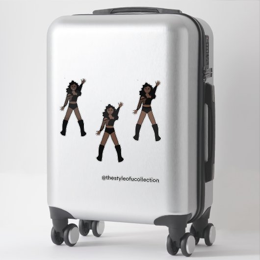 All Black Dancer #1 Sticker (Koffer)