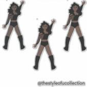 All Black Dancer #1 Sticker (Voorkant)