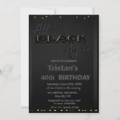 All Black Feest  Uitnodiging (Voorkant)