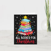 All Booked For Christmas Book Christmas Tree Light Kaart (Voorkant)