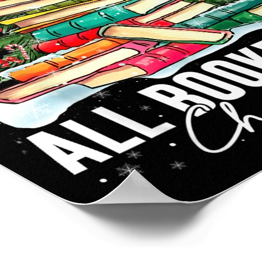 All Booked For Christmas Book Christmas Tree Light Poster (Hoek)