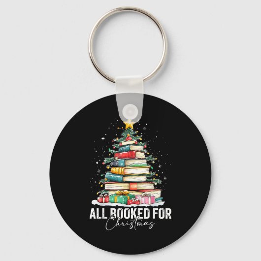 All Booked For Christmas Coquette Books Teacher Xm Sleutelhanger (Voorkant)