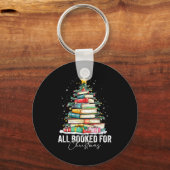 All Booked For Christmas Coquette Books Teacher Xm Sleutelhanger (Voorkant)