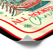 All Booked For Christmas Coquette Bow Tree Lights Poster (Hoek)