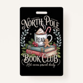 All Booked for Christmas Coquette Xmas Book Club  Badge (Voorkant)