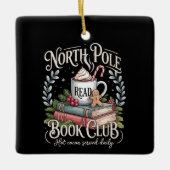 All Booked for Christmas Coquette Xmas Book Club  Keramisch Ornament (Voorkant)