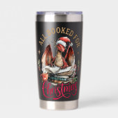 All Booked for Christmas Dragon Geïsoleerde Drinkbeker (Voorkant)