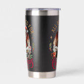 All Booked for Christmas Dragon Geïsoleerde Drinkbeker (Links)