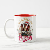 All Booked for Christmas Dragon Tweekleurige Koffiemok (Links)
