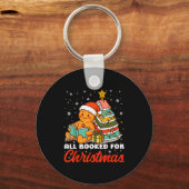 All Booked For Christmas Gingerbread Christmas Tre Sleutelhanger (Voorkant)