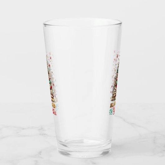 All Booked for Christmas  Glas (Rechts)