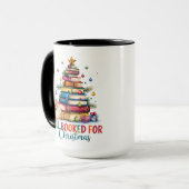 All Booked for Christmas Mug | Book Lover Gift | Mok (Voorkant links)