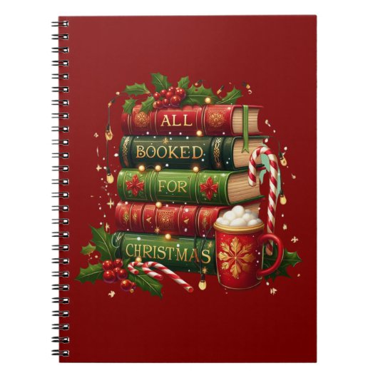 All booked for Christmas Notitieboek (Voorkant)