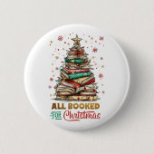 All Booked for Christmas  Ronde Button 5,7 Cm (Voorkant)