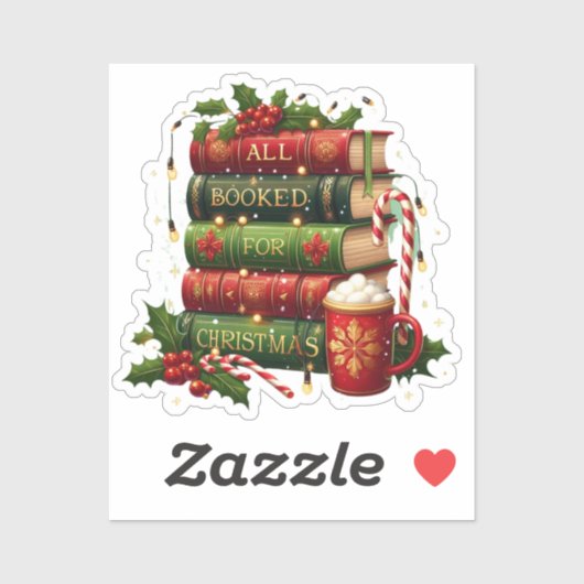 All booked for Christmas Sticker (Vel)